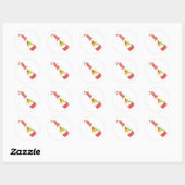 Hot Sauce Ronde Sticker (Vel)