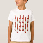 Hot Sauce Spicy Fun Picante Patroon AANPASSEN IT T-shirt (Voorkant)