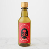 Hot sauce with skull on label wijn etiket (Voorkant)