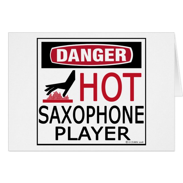 Hot Saxophone-speler (Voorkant Horizontaal)