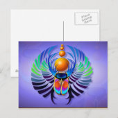 Hot-Scarab lichte Briefkaart (Voorkant / Achterkant)