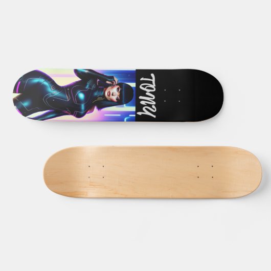 HOT SCI-FI CURVY VROUWEN GEPERSONALISEERDE SKATEBO PERSOONLIJK SKATEBOARD (Horizontaal)