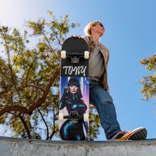 HOT SCI-FI CURVY VROUWEN GEPERSONALISEERDE SKATEBO PERSOONLIJK SKATEBOARD (Buiten 1)