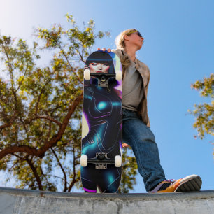 HOT SCI-FI CURVY VROUWEN SKATEBOARDS
