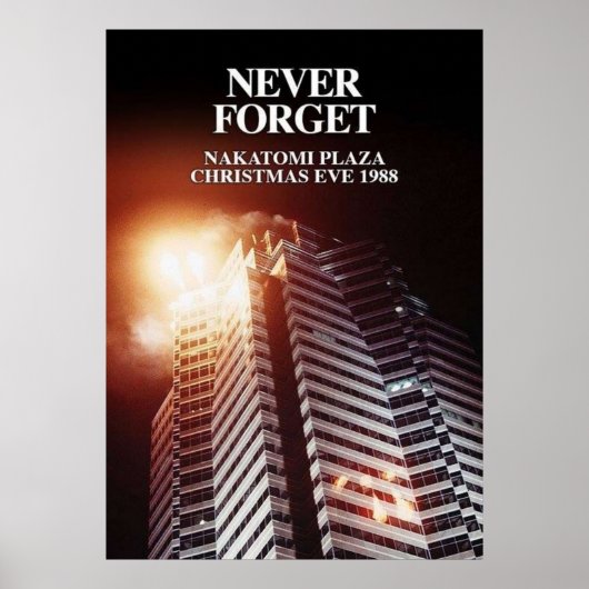 HOT SELLER Die Hard Christmas Never Forget Naka Poster (Voorkant)