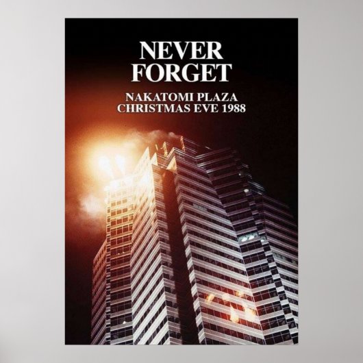 HOT SELLER Die Hard Christmas Never Forget Naka Poster (Voorkant)