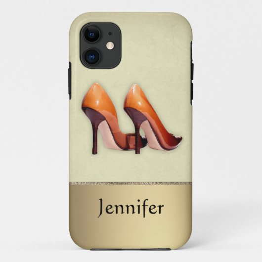 Hot Shoes met naam Case-Mate iPhone Case (Achterkant)