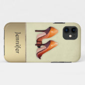 Hot Shoes met naam Case-Mate iPhone Case (Achterkant (horizontaal))