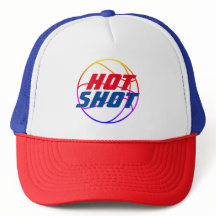 Hot-shot | Basketball Quote met blauwe tekst