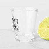 Hot Shot Blogger | Grappig geschenkglas Glas (Rechts)