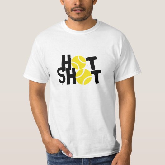 Hot Shot Tennis t-shirt voor mannen kinderen (Voorkant)