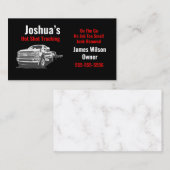 Hot Shot Trucking Zwart Visitekaartje (Voorkant / Achterkant)