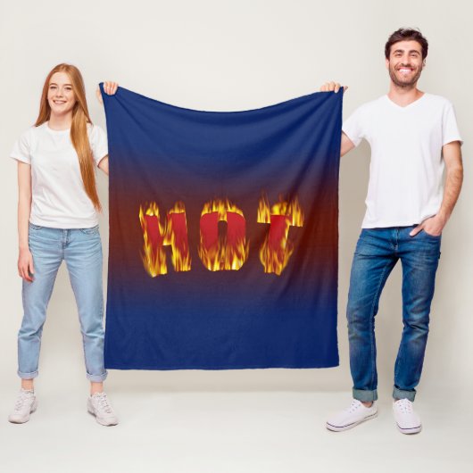 Hot Sign Fleece Deken (In situ)