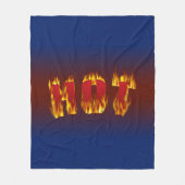Hot Sign Fleece Deken (Voorkant)