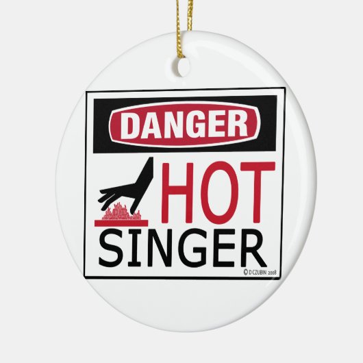 Hot Singer Keramisch Ornament (Links)