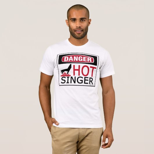 Hot Singer T-shirt (Voorkant volledig)