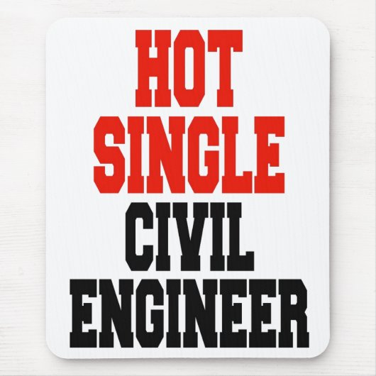 Hot Single Civil Engineer Muismat (Voorkant)