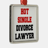 Hot Single echtscheiding advocaat Metalen Ornament (Rechts)