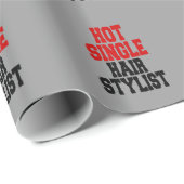 Hot Single Hair Stylist Cadeaupapier (Rol Hoek)