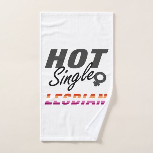 Hot Single Lesbian | Lesbische trots  Bad Handdoek (Handdoek)