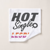 Hot Single Lesbian | Lesbische trots  Bad Handdoek (Wasdoekje)