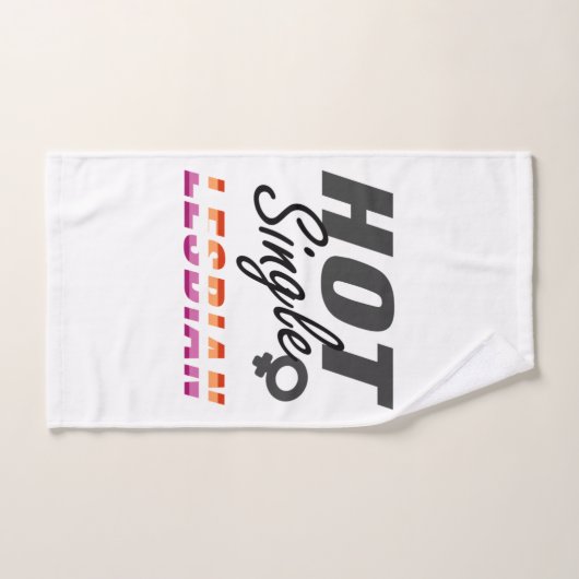 Hot Single Lesbian | Lesbische trots  Bad Handdoek (Handdoek)