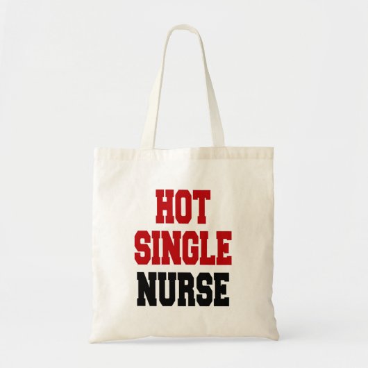 Hot Single Nurse Tote Bag (Voorkant)