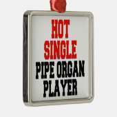 Hot Single Pipe Organ Player Metalen Ornament (Rechts)