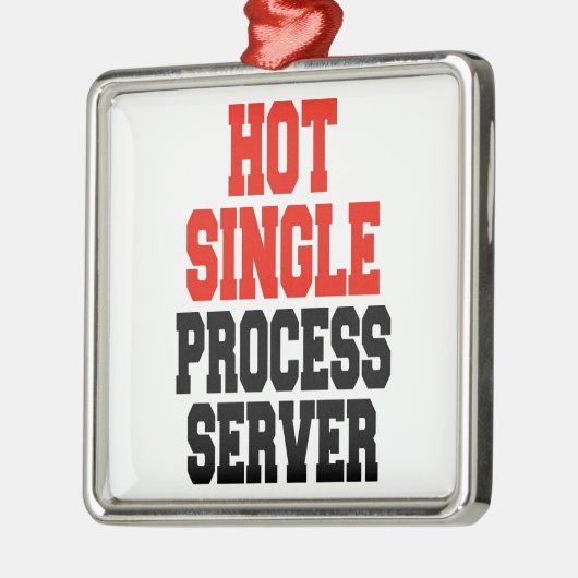 Hot Single Process Server Metalen Ornament (Links)