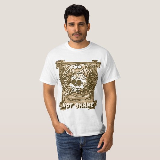 HOT SNAKE2sepia T-shirt (Voorkant volledig)