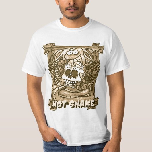 HOT SNAKE2sepia T-shirt (Voorkant)