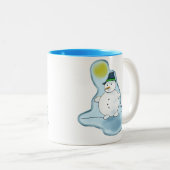 Hot Snowman-mok Tweekleurige Koffiemok (Voorkant rechts)