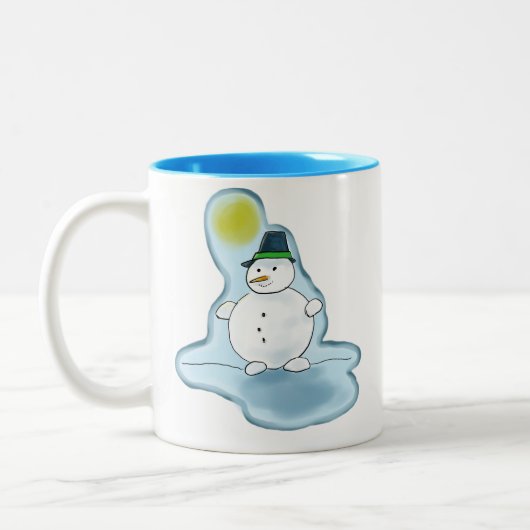Hot Snowman-mok Tweekleurige Koffiemok (Links)
