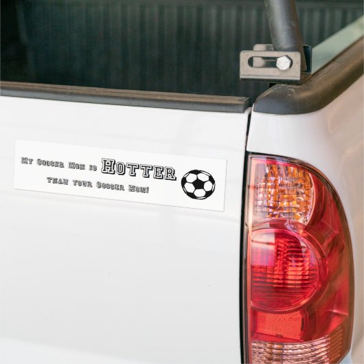 Hot Soccer Mam Bumpersticker (Op Truck)