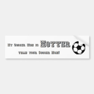 Hot Soccer Mam Bumpersticker