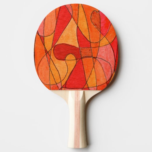 "Hot Spot" Abstracte Ping Pong Paddle Tafeltennisbatje (Achterkant)