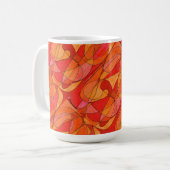 "Hot Spot Tiled" Abstract design Mok (Voorkant links)