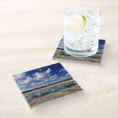 Hot Spring Glazen Onderzetter (Schuin)