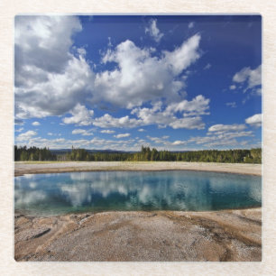 Hot Spring Glazen Onderzetter