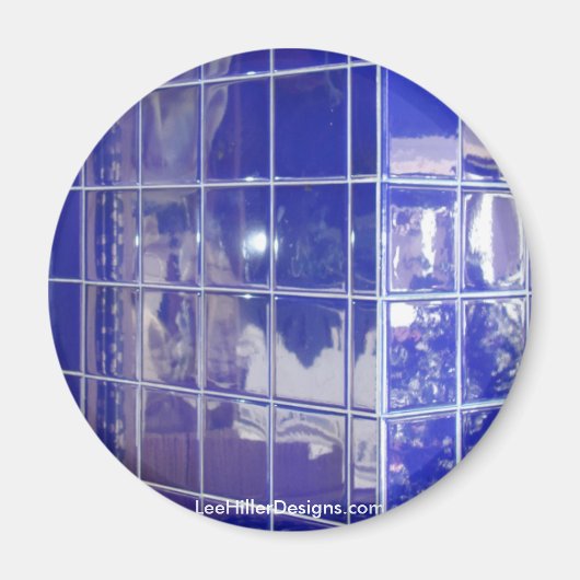 Hot-Springs, AR BlueTile Reflection-cadeautjes Magneet (Voorkant)