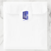 Hot Springs, AR BlueTile Reflection Gifts Kleding Ronde Sticker (Tas)