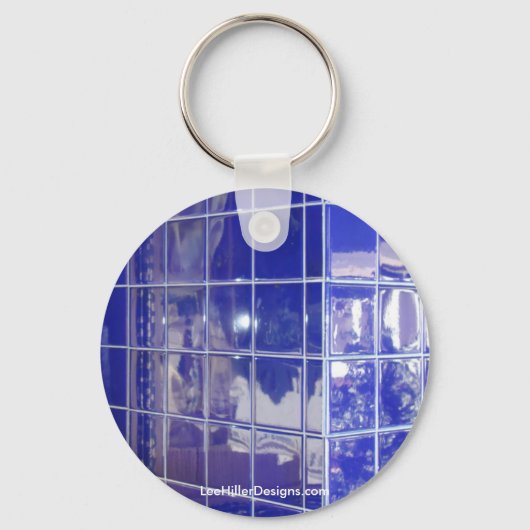 Hot Springs, AR BlueTile Reflection Gifts Kleding Sleutelhanger (Voorkant)