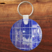 Hot Springs, AR BlueTile Reflection Gifts Kleding Sleutelhanger (Voorkant)