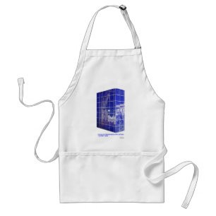 Hot Springs, AR BlueTile Reflection Gifts Kleding Standaard Schort