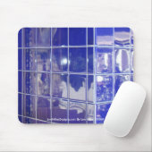Hot Springs, AR BlueTile Reflection Muismat (Met muis)