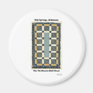 Hot Springs, AR De Maurice Tegels Cadeaus Kleding Magneet