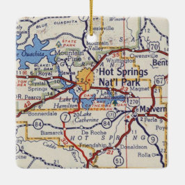 Hot Springs AR Keramisch Ornament