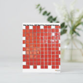 Hot-Springs, AR Red Tegels Central Ave Gifts Briefkaart (Staand voorkant)