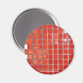 Hot-Springs, AR Red Tegels Central Ave Gifts Magneet (Voorkant / Achterkant)