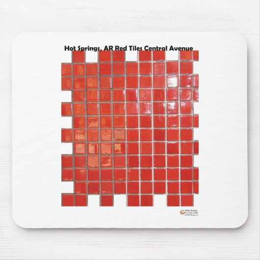 Hot-Springs, AR Red Tegels Central Ave Gifts Muismat (Voorkant)